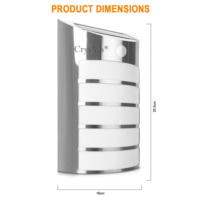 Solar Powered Wall Light with Motion Sensor