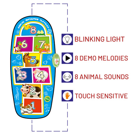 Kids Electronic Animal Music Playmat