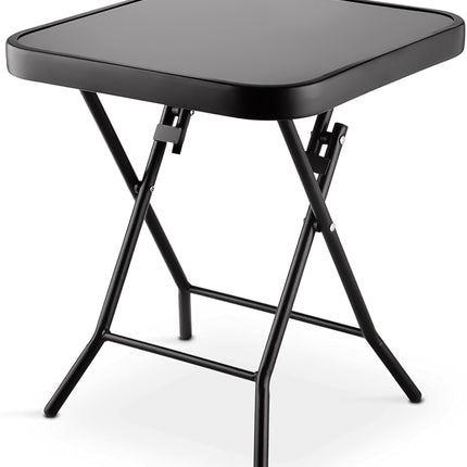 Glass Top Table Folding Side