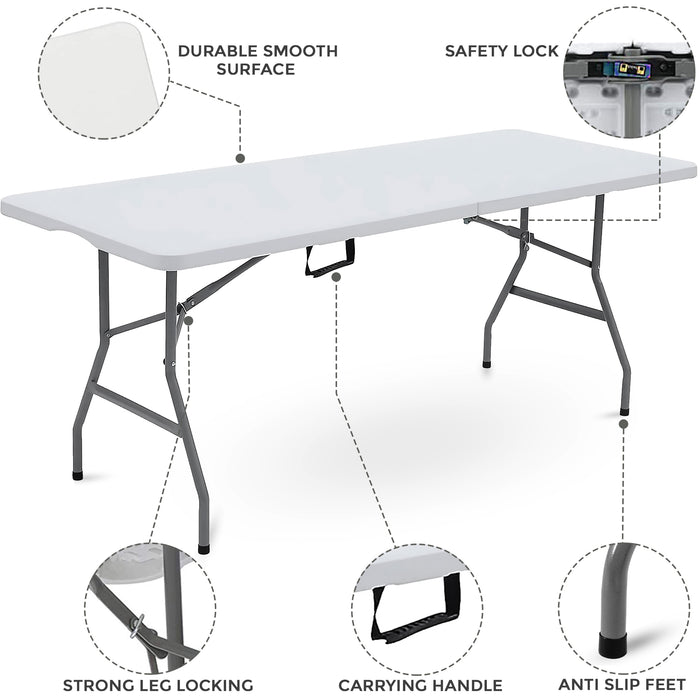 Table with Safety Lock and Handle 
