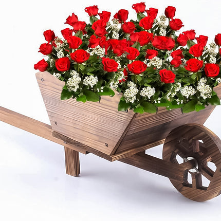 Garden Ornamental Wheelbarrow Planter
