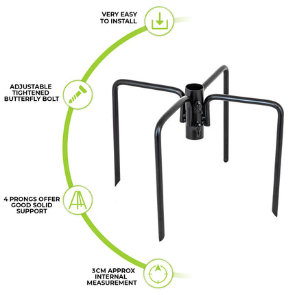 Bird feeding station stabilizer base accessory for pole balance uk