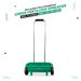 Broadcast spreader for even lawn seed and fertilizer distribution