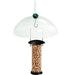 Hanging peanut bird feeder with protective dome – UK garden bird feeder